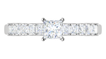 Load image into Gallery viewer, 0.30 cts Princess Cut Solitaire Platinum Ring JL PT RC PR 223   Jewelove.US
