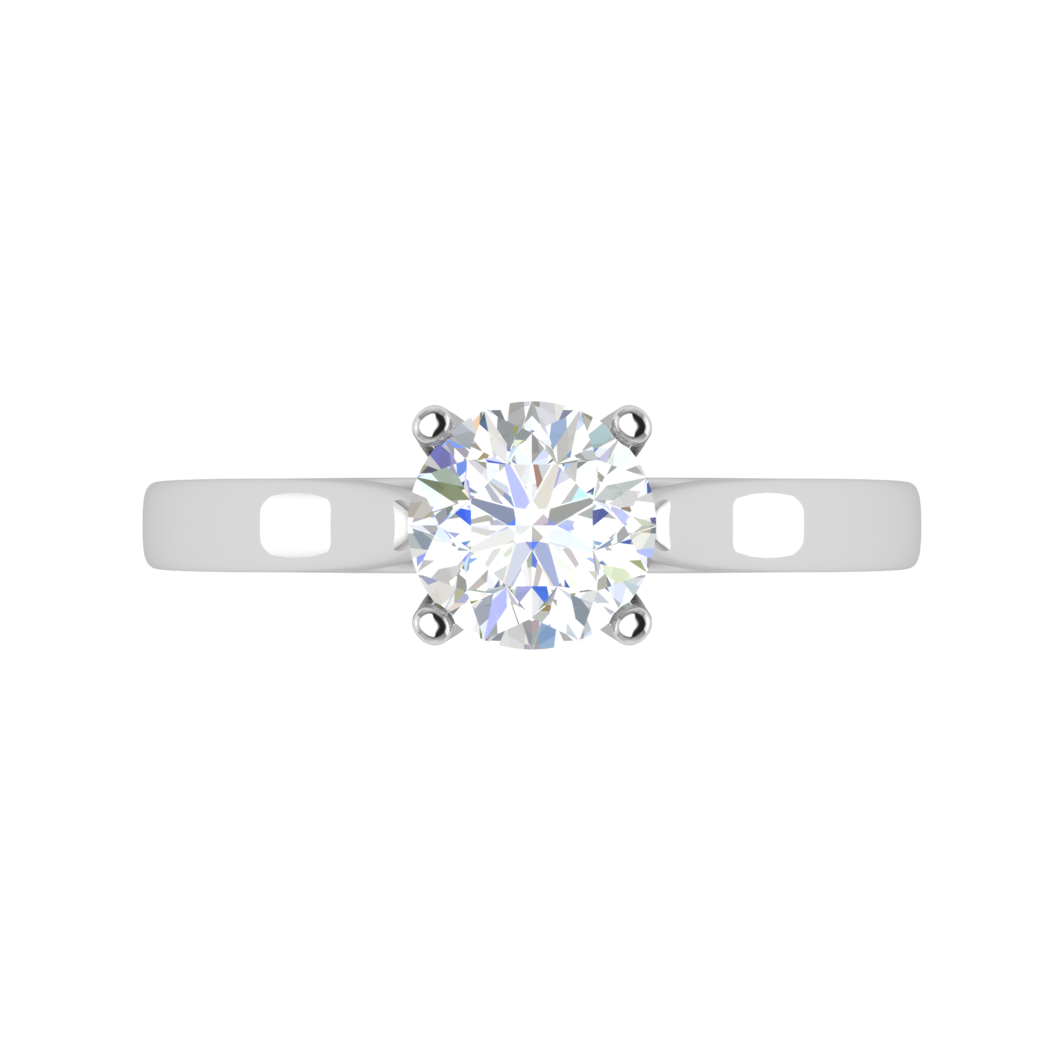 0.50 cts Solitaire Platinum Ring JL PT RS RD 151   Jewelove.US