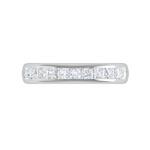 Load image into Gallery viewer, 10 Pointer Half Eternity Platinum Princess cut Diamonds Ring for Women JL PT WB PR 114   Jewelove
