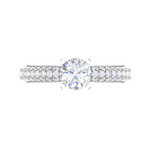 Load image into Gallery viewer, 0.30 cts Solitaire Diamond Split Shank Platinum Ring JL PT RP RD 161   Jewelove.US
