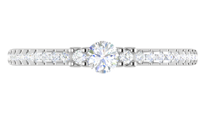 0.30 cts Solitaire Platinum Diamond Ring JL PT R3 RD 177   Jewelove.US
