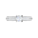 Load image into Gallery viewer, 0.30 cts Solitaire Diamond Split Shank Platinum Ring JL PT RP RD 158   Jewelove.US
