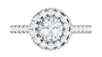 Load image into Gallery viewer, 1.00 cts Solitaire Halo Diamond Shank Platinum Ring JL PT RH RD 103   Jewelove.US
