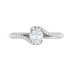 Load image into Gallery viewer, 0.30 cts Solitaire Diamond Split Shank Platinum Ring JL PT RP RD 175   Jewelove.US
