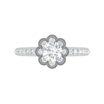 Load image into Gallery viewer, 0.30 cts Solitaire Shank Diamond Platinum Ring for Women JL PT RV RD 119   Jewelove
