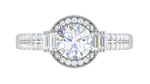 Load image into Gallery viewer, 0.30 cts. Solitaire Split Shank with Baguette Diamond Platinum Engagement Ring JL PT WB5930E   Jewelove
