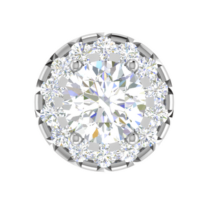 0.70 cts. Solitaire Platinum Diamond Earrings JL PT E SE RD 105   Jewelove