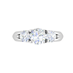 Load image into Gallery viewer, 0.50 cts. Solitaire Three Stone Diamond Platinum Engagement Ring JL PT R3 RD 120-A   Jewelove.US
