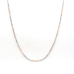 Load image into Gallery viewer, Thin Platinum &amp; Rose Gold Chain for Women JL PT CH 954   Jewelove.US

