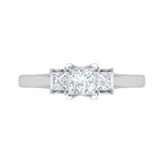 Load image into Gallery viewer, 0.50 cts. Princess Cut Solitaire Platinum Diamond Ring JL PT R3 PR 158   Jewelove.US

