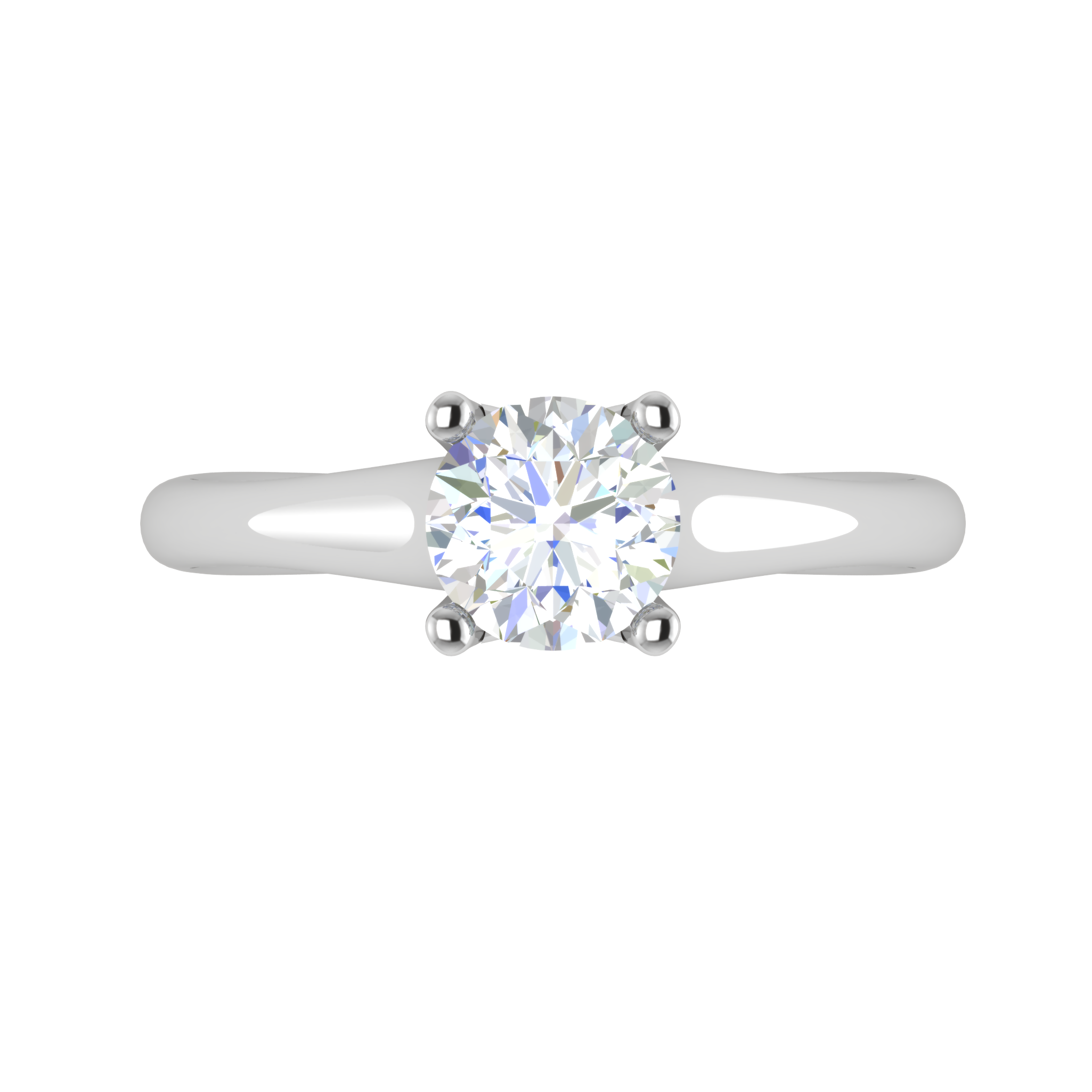 1 Carat Solitaire Platinum Ring JL PT RS RD 113   Jewelove.US