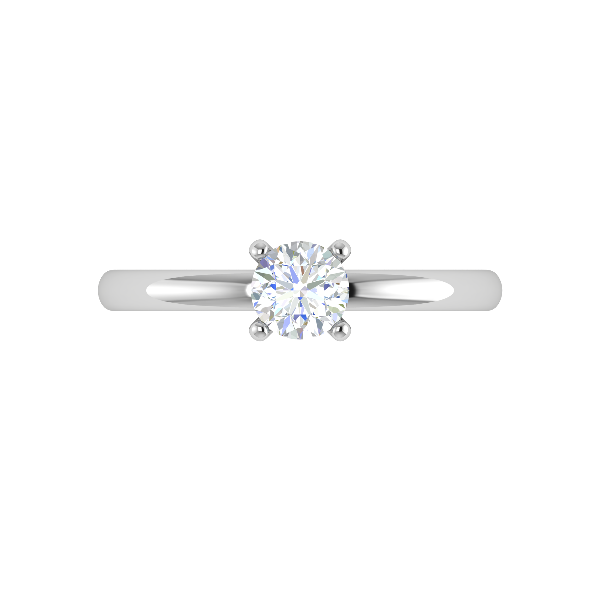 0.30 cts Solitaire Platinum Ring JL PT RS RD 175   Jewelove.US
