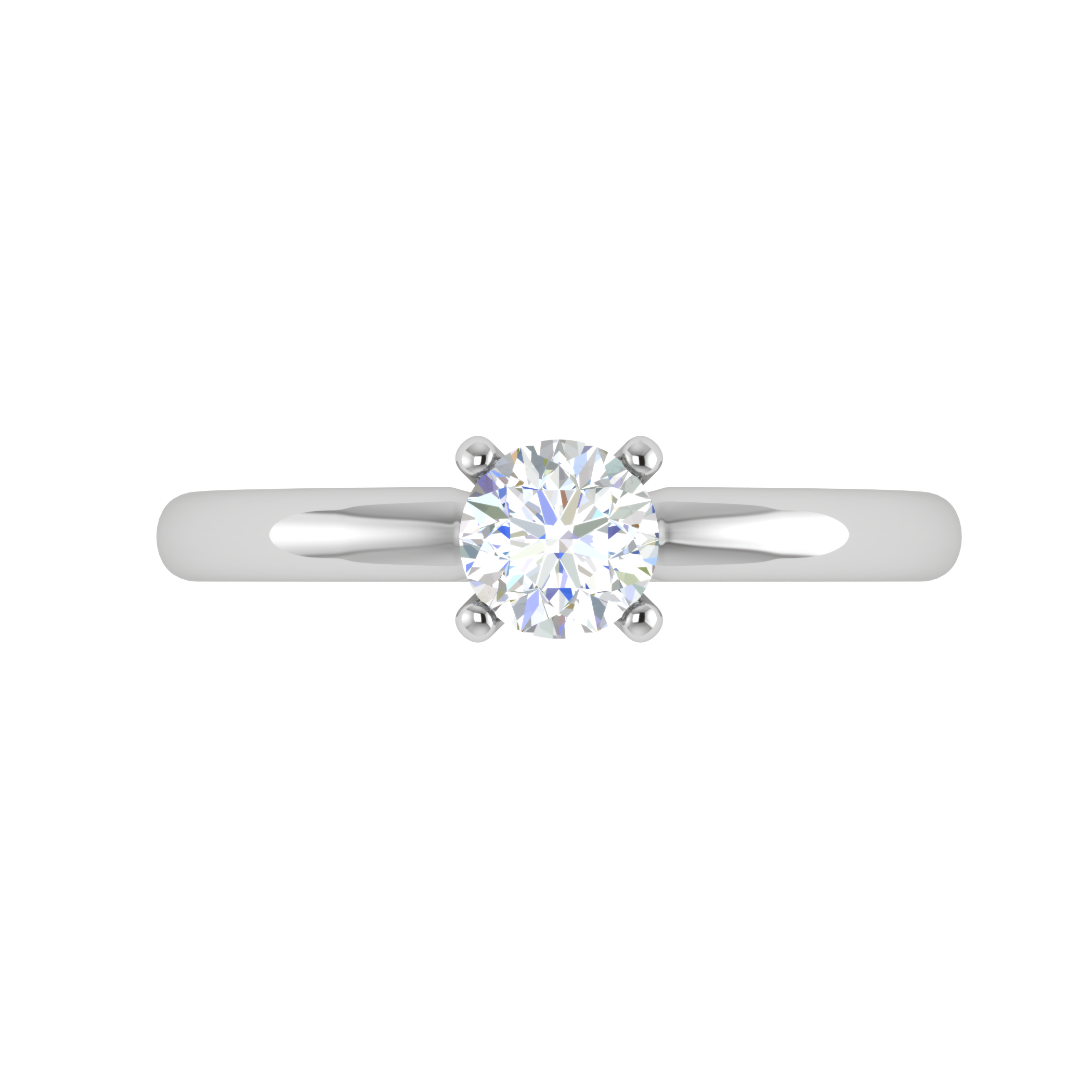 0.50 cts Solitaire Platinum Ring JL PT RS RD 108   Jewelove.US