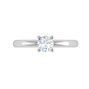 0.50 cts Solitaire Platinum Ring JL PT RS RD 108   Jewelove.US