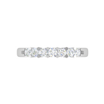 Load image into Gallery viewer, 5 Pointer Platinum Sevan Diamond Ring for Women JL PT WB RD 127   Jewelove
