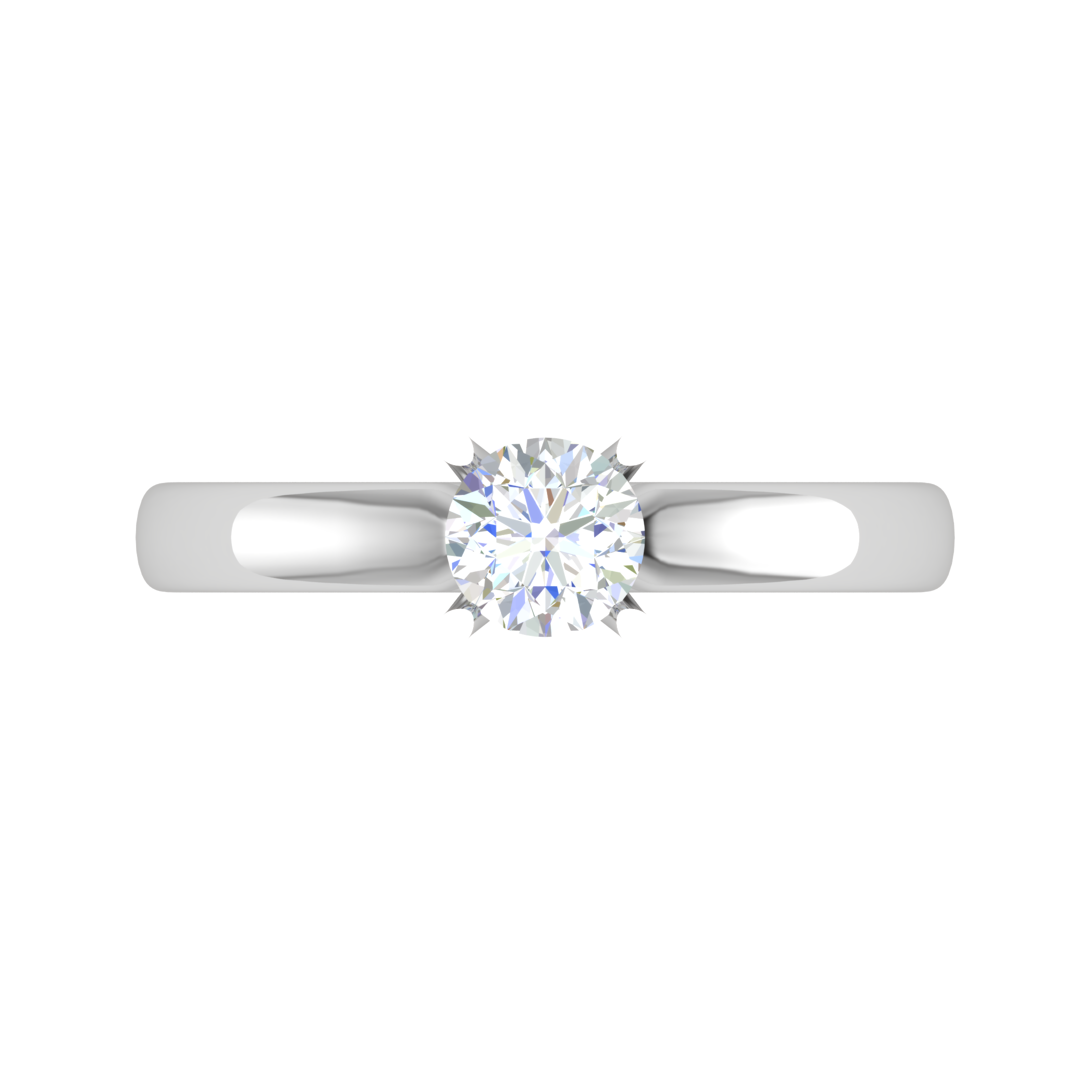 1 Carat Solitaire Platinum Ring JL PT RS RD 102   Jewelove.US