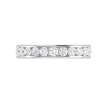 Load image into Gallery viewer, 7 Pointer Platinum Diamond Half Eternity Ring for Women JL PT WB RD 158   Jewelove
