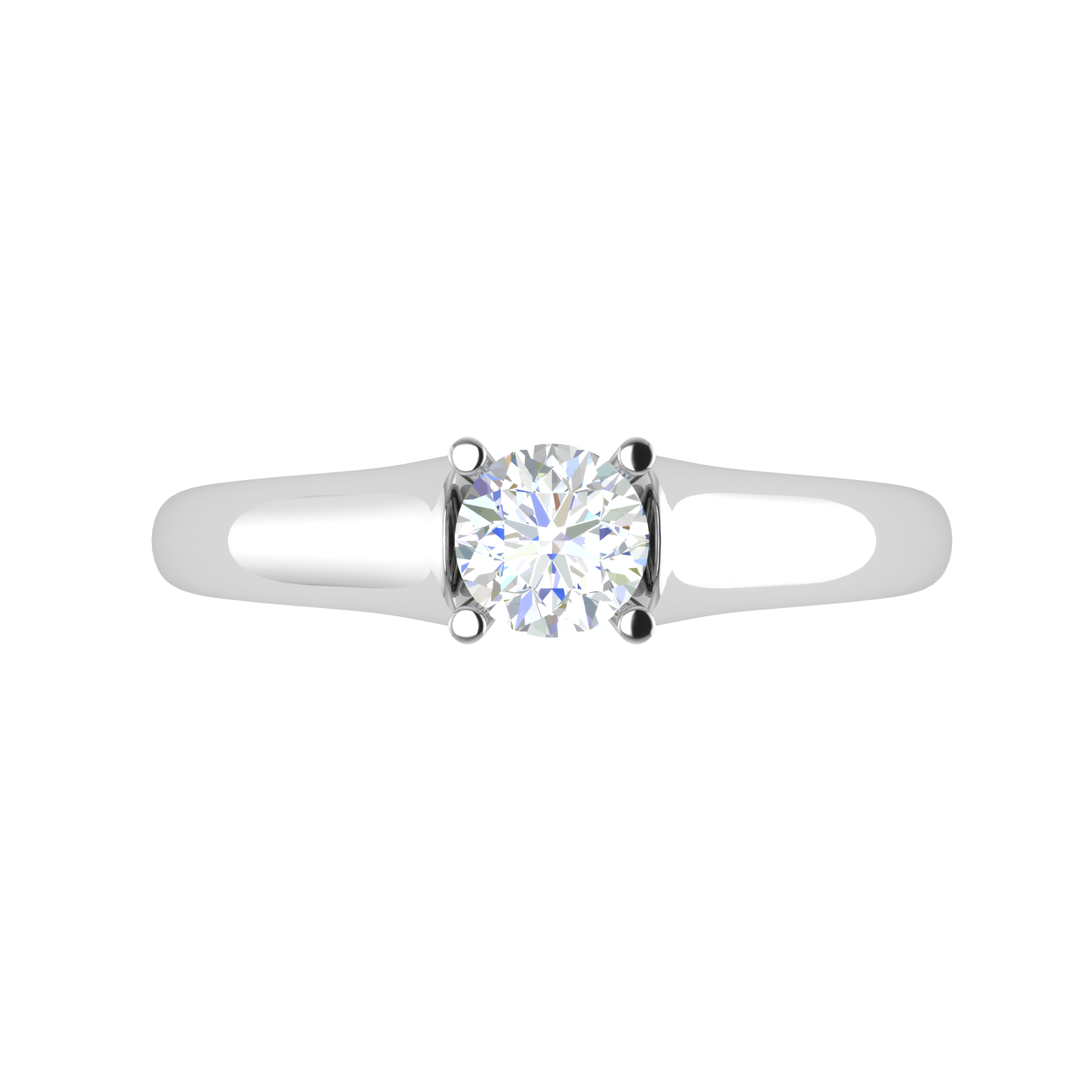 0.50 cts Solitaire Platinum Ring JL PT RS RD 112   Jewelove.US