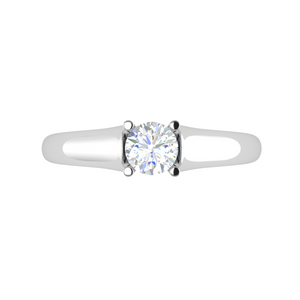 0.50 cts Solitaire Platinum Ring JL PT RS RD 112   Jewelove.US