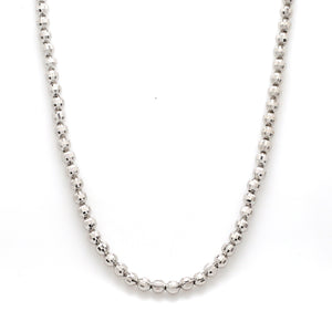 4mm Japanese Platinum Chain with Diamond Cut Balls JL PT CH 744   Jewelove.US