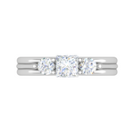 Load image into Gallery viewer, 0.70 cts. Princess Cut Solitaire Platinum Diamond Ring JL PT R3 PR 142   Jewelove.US
