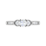 Load image into Gallery viewer, 0.25 cts Solitaire Diamond Platinum Ring for Women JL PT RV RD 113   Jewelove
