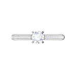 Load image into Gallery viewer, 0.30 cts Solitaire Diamond Split Shank Platinum Ring for Women JL PT RP RD 151   Jewelove
