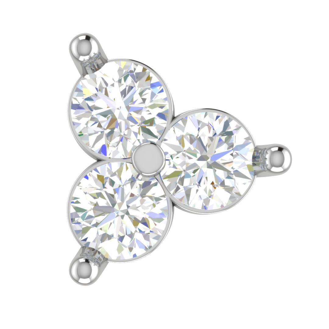 Platinum Diamonds Earrings JL PT E SE RD 101   Jewelove