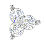 Load image into Gallery viewer, Platinum Diamonds Earrings JL PT E SE RD 101   Jewelove

