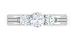 Load image into Gallery viewer, 1 Carat Solitaire Diamond Accents Platinum Ring JL PT R3 RD 141   Jewelove.US
