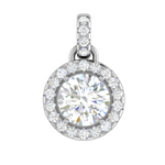 Load image into Gallery viewer, Platinum Solitaire Pendant for Women JL PT P PF RD 113   Jewelove.US
