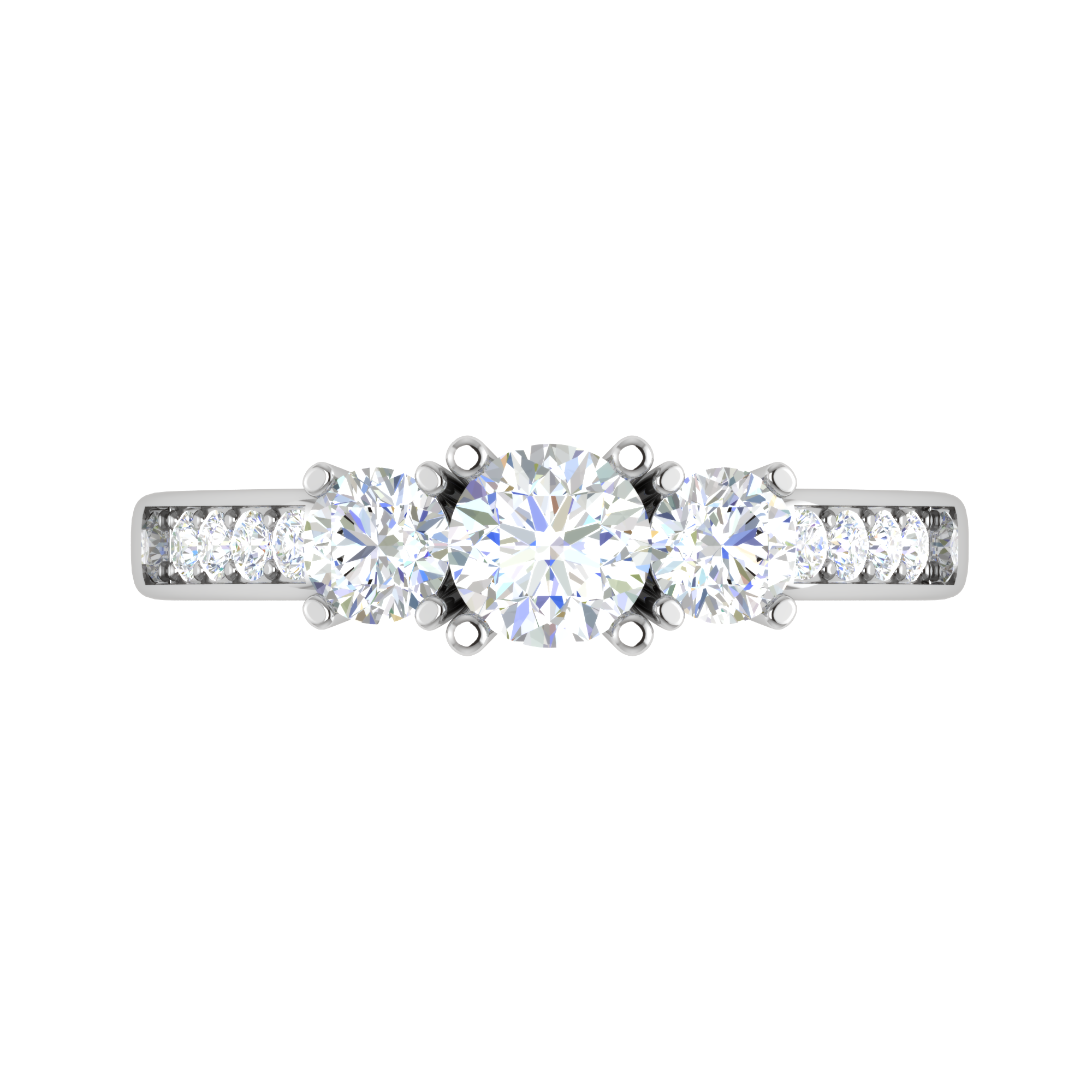 0.50 cts Solitaire Platinum Shank Diamond Ring JL PT R3 RD 107   Jewelove.US