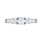 Load image into Gallery viewer, 0.50 cts Solitaire Platinum Shank Diamond Ring JL PT R3 RD 107   Jewelove.US

