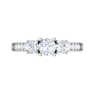 0.50 cts Solitaire Platinum Shank Diamond Ring JL PT R3 RD 107   Jewelove.US