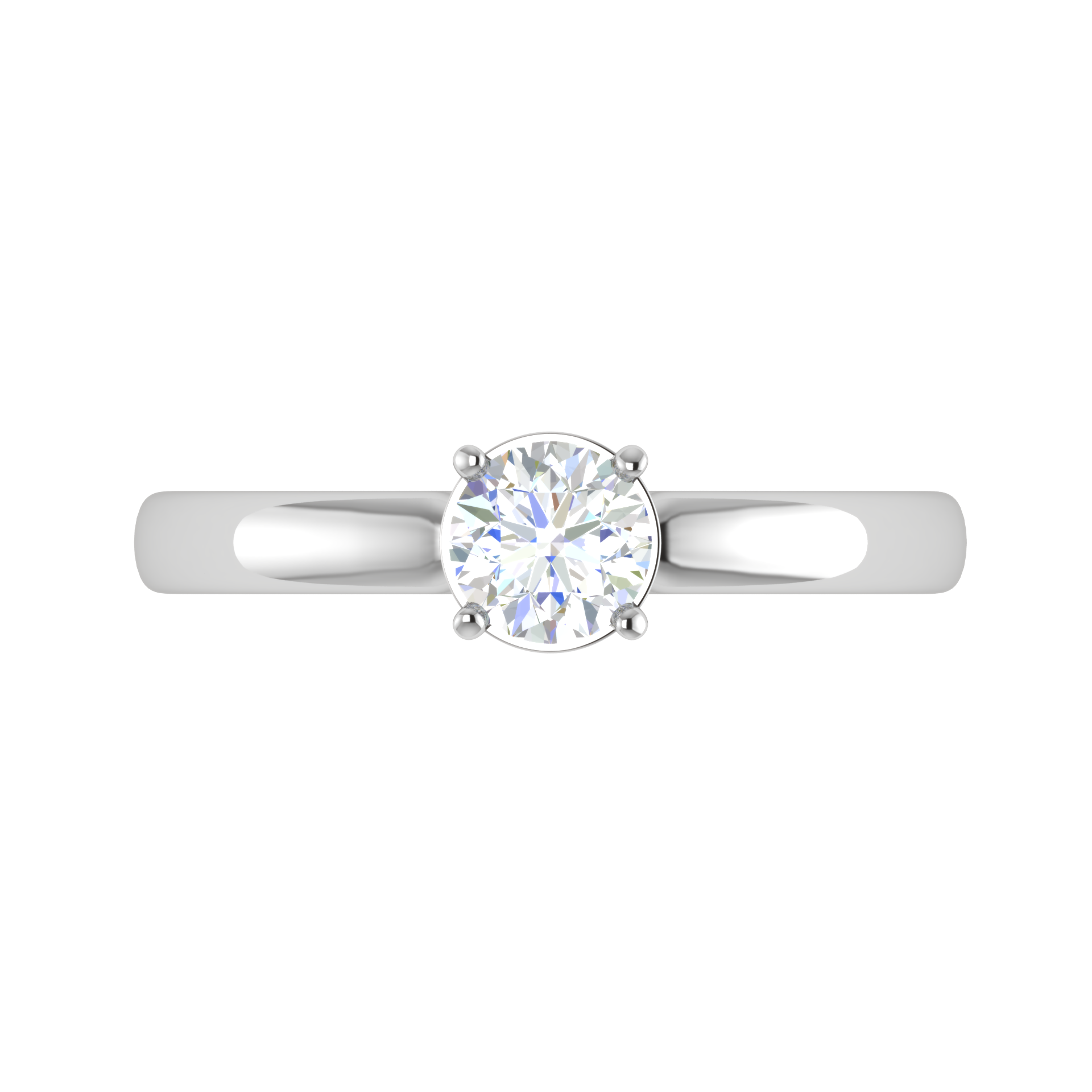0.50 cts Solitaire Platinum Ring JL PT RS RD 111   Jewelove.US