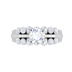 Load image into Gallery viewer, 0.30cts Solitaire Diamond Split Shank Platinum Ring JL PT WB5665E   Jewelove.US
