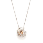 Load image into Gallery viewer, Platinum Rose Gold Heart Pendant with Chain JL PT P 216   Jewelove.US
