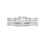 Load image into Gallery viewer, 0.20 cts Solitaire Diamond Split Shank Platinum Ring JL PT RV RD 154   Jewelove
