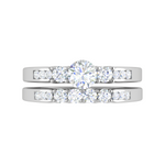 Load image into Gallery viewer, 0.25 cts Solitaire Diamond Split Shank Platinum Ring JL PT RV RD 159   Jewelove
