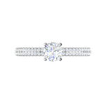 Load image into Gallery viewer, 0.30 cts Solitaire Diamond Split Shank Platinum Ring JL PT RP RD 146   Jewelove.US
