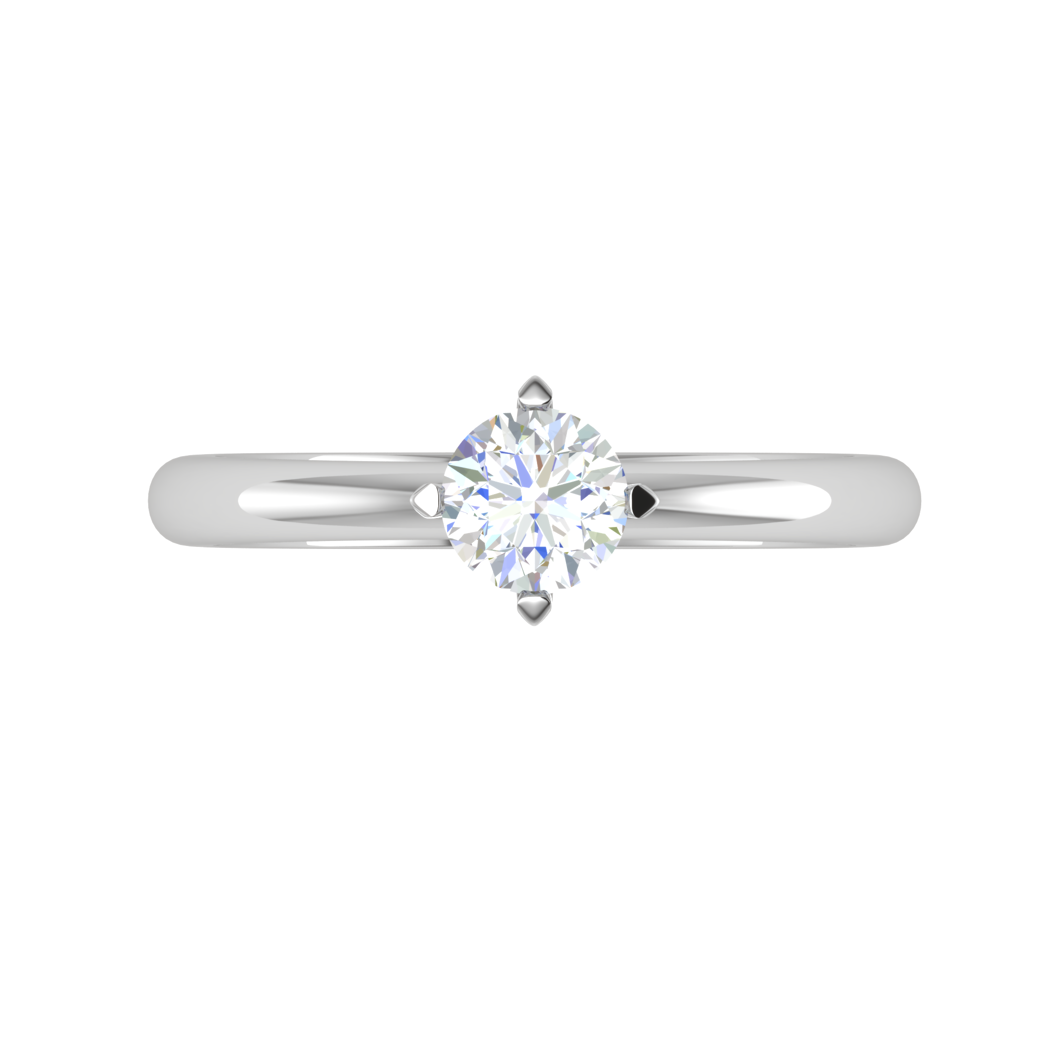 0.30 cts Solitaire Platinum Ring JL PT RS RD 158   Jewelove.US