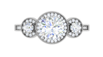 Load image into Gallery viewer, 1 Carat Solitaire Halo Diamond Accents Platinum Ring JL PT R3 RD 108   Jewelove.US
