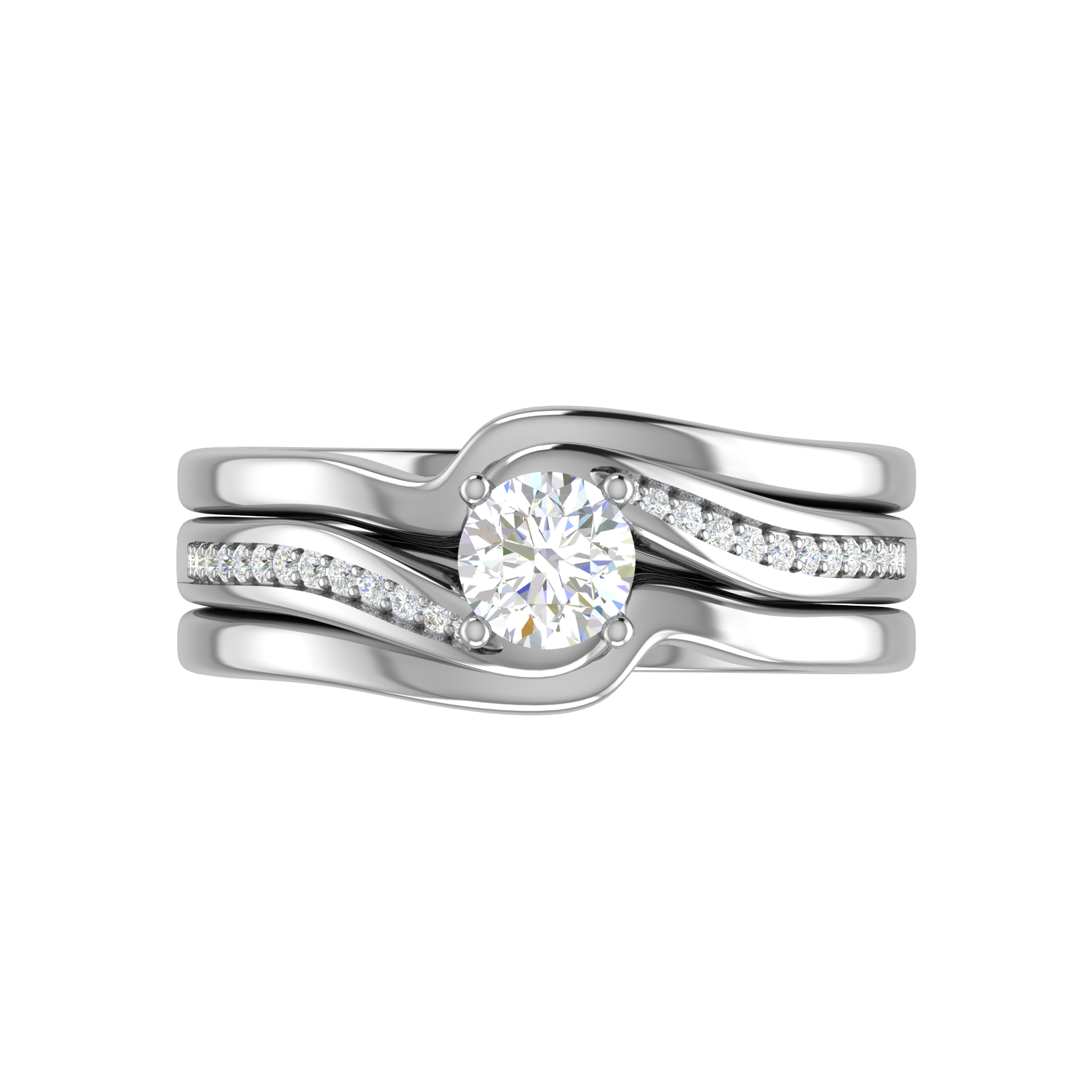 0.30 cts Solitaire Shank Diamond Platinum Ring JL PT RP RD 222   Jewelove.US