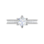 Load image into Gallery viewer, 0.50cts Solitaire Diamond Platinum Ring JL PT RV CU 105   Jewelove.US
