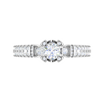Load image into Gallery viewer, 0.50 cts Solitaire Diamond Split Shank Platinum Ring JL PT RP RD 124   Jewelove.US
