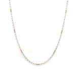 Load image into Gallery viewer, Thin Platinum &amp; Rose Gold Chain for Women JL PT CH 953
