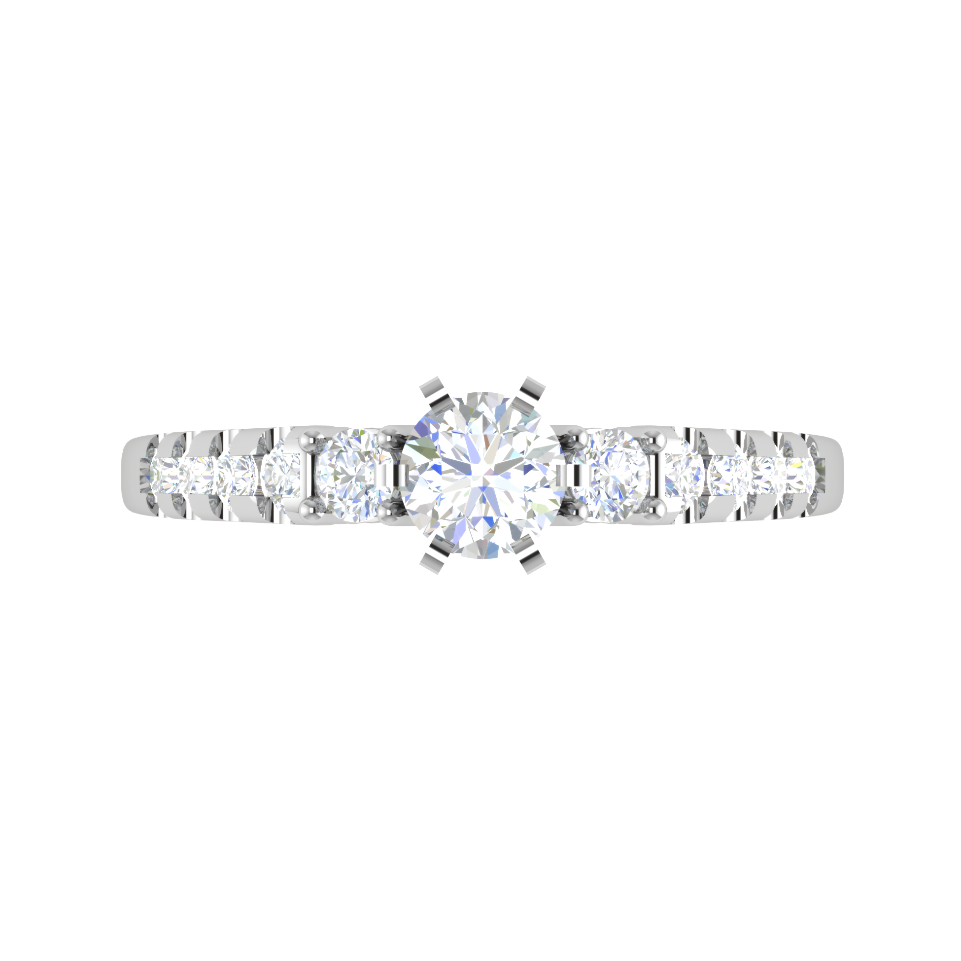 0.30 cts. Solitaire Platinum Shank Diamond Engagement Ring JL PT WB5964E   Jewelove