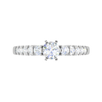 Load image into Gallery viewer, 0.30 cts. Solitaire Platinum Shank Diamond Engagement Ring JL PT WB5964E   Jewelove
