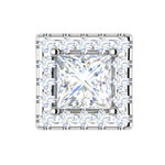 Load image into Gallery viewer, Platinum Princess Cut Solitaire Diamonds Earrings JL PT E SE RD 108   Jewelove
