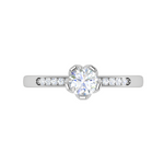 Load image into Gallery viewer, 0.30 cts Solitaire Shank Diamond Platinum Ring JL PT RP RD 191   Jewelove.US
